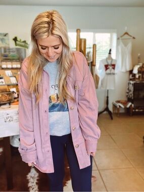 Timing Dusty lavender Oversized shacket
